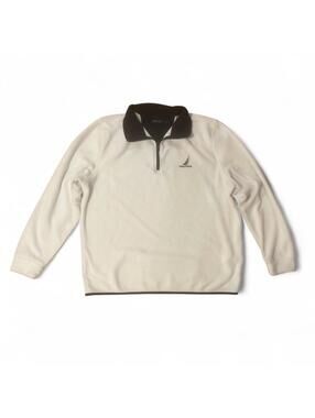 Nautica white quarter zip sweatshirt Size XL